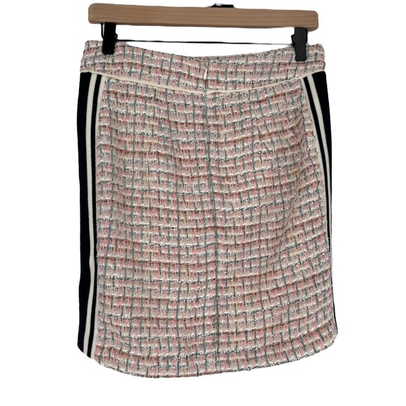 Anthropologie Maeve Tweed Midi Skirt 4P PETITE Peach Pink Knit Lined Pockets NWT - Picture 10 of 13